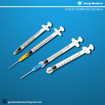 Khí EO vô trùng Vật tư y tế dùng một lần Ống tiêm thuốc 1ml