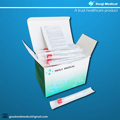 Ống lấy mẫu vi rút ở mũi họng dùng một lần có nắp màu đỏ