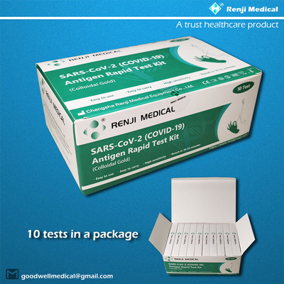 Renji Rapid SARS-COV-2 (COVID 19) Bộ xét nghiệm nhanh kháng nguyên (Vàng keo)