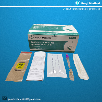 Renji Rapid SARS-COV-2 (COVID 19) Bộ xét nghiệm nhanh kháng nguyên (Vàng keo)