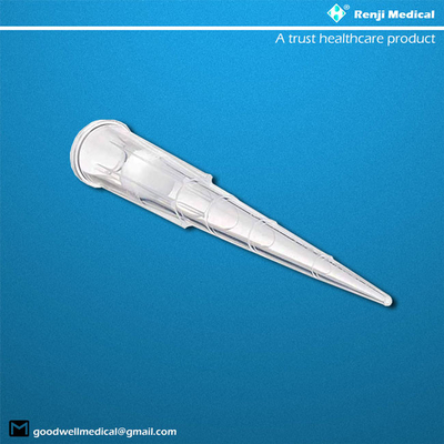 Đầu hút pipet vô trùng bằng polypropylene siêu rõ ràng, Đầu hút pipet 200 Microliter