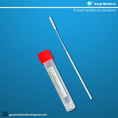 Ống lấy mẫu đã được FDA chấp thuận, Bộ dụng cụ phương tiện vận chuyển virut VTM 3ml