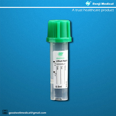 Ống lấy máu vi sinh PP 0,25ml / 0,5ml cho trẻ sơ sinh