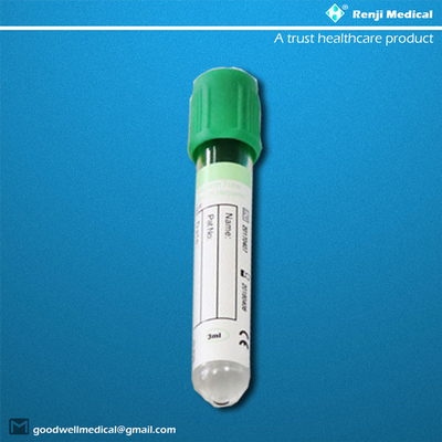Ống natri Lithium Heparin để lấy máu Phê duyệt MSDS