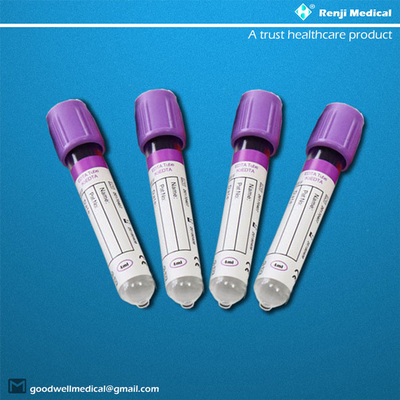 Ống lấy máu chân không dùng một lần EDTA được sử dụng trong huyết học 5ml 6ml