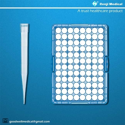 Đầu tip pipet Polypropylene vô trùng Chất liệu linh hoạt để đẩy đầu nạp dễ dàng